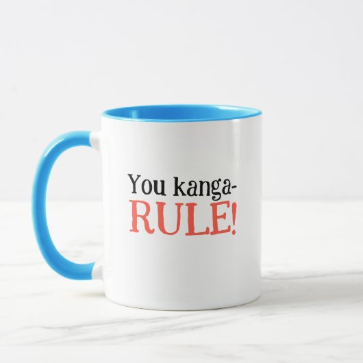 Mug Cute Kanagroo Funny Pun Animal (Gauche)