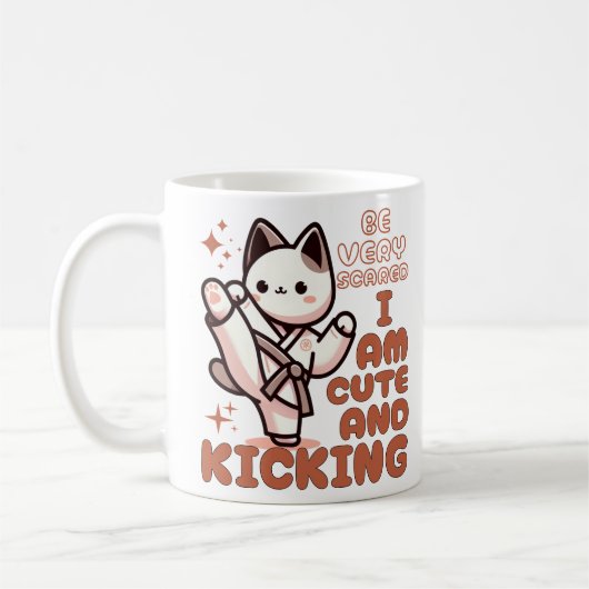 Mug Cute Karate Cat (Gauche)