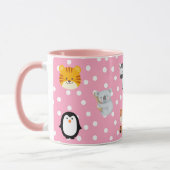 Mug Cute Kawaii Amis et caractères Motif (Gauche)