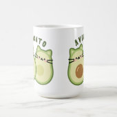 Mug Cute Kawaii Avocado Cat Mashup (Centre)
