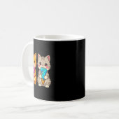 Mug Cute Kawaii Cats Neko 67 Drip Meme Funny Six Seven (Devant gauche)
