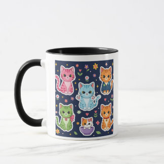 Mug Cute Kawaii Cats Neko Funny Kitten Cat Lover Gift 