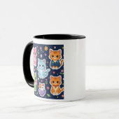 Mug Cute Kawaii Cats Neko Funny Kitten Cat Lover Gift  (Devant gauche)
