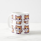 Mug Cute Kawaii Cats pose (Devant gauche)
