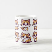 Mug Cute Kawaii Cats pose (Centre)