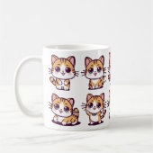 Mug Cute Kawaii Cats pose (Gauche)