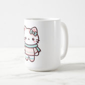 Mug Cute Kawaii Chat en Sweat (Devant droit)