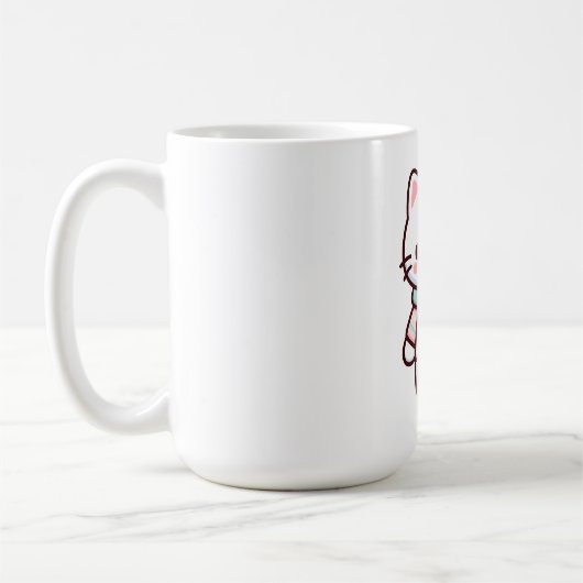 Mug Cute Kawaii Chat en Sweat (Gauche)