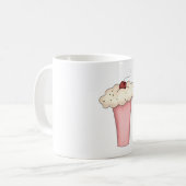Mug Cute Kawaii Cupcake Milkshake avec cerise (Devant gauche)