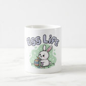 Mug Cute Kawaii Egg Life Easter Bunny Illustration (Centre)