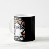 Mug Cute Kawaii Ghost Teacher – Funny Halloween Class (Devant gauche)