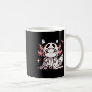 Mug Cute Kawaii Halloween Ghost Axolotl