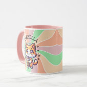 Mug Cute Kawaii Kitten avec thé à bulle Personnalisé (Devant gauche)