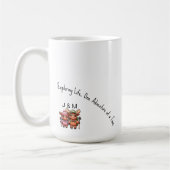 Mug Cute Kawaii Moose Couple Adventure Randonnée (Gauche)