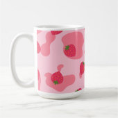 Mug Cute Kawaii Motif de la vache fraise (Gauche)