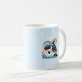 Mug Cute Kawaii Orca Killer Whale Rainbows Papillons (Devant droit)