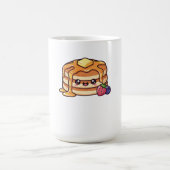 Mug Cute Kawaii Pancake Stack with Syrup and Berries (Centre)