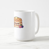 Mug Cute Kawaii Pancake Stack with Syrup and Berries (Devant droit)