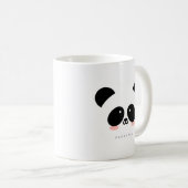 Mug Cute Kawaii Panda| Ajouter votre nom (Devant droit)