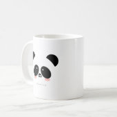 Mug Cute Kawaii Panda| Ajouter votre nom (Devant gauche)