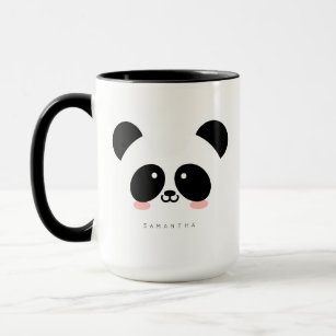 Mug Cute Kawaii Panda  Ajouter votre nom