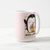 Mug Cute Kawaii Penguin Boba Lover (Devant droit)