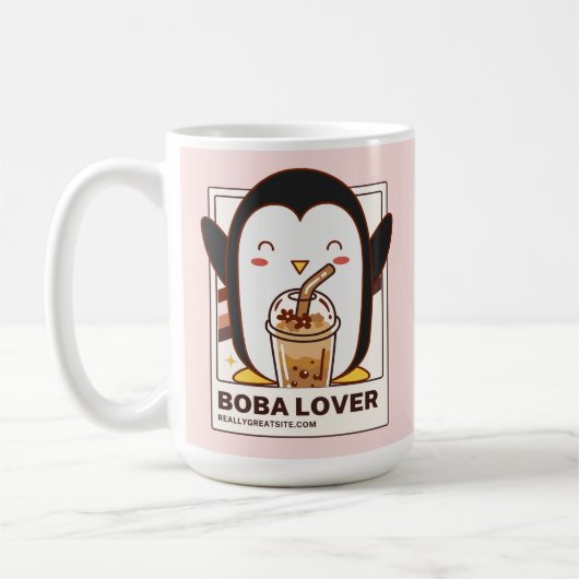 Mug Cute Kawaii Penguin Boba Lover (Gauche)