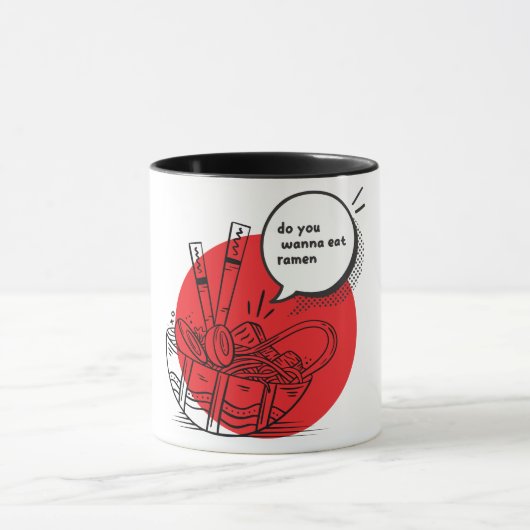 Mug Cute Kawaii Ramen - Funny Japanese Food  (Centre)