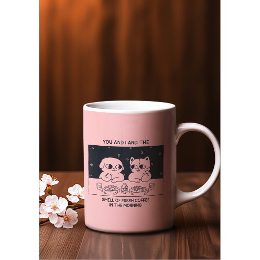 Mug Cute Kawaii Romantique à thème animal