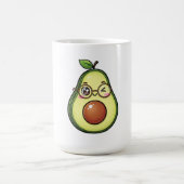 Mug Cute Kawaii Winking Avocado with Glasses (Centre)