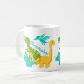 Mug Cute Kids Dinosaur Personnalisé (Devant gauche)