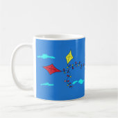 Mug Cute Kite Dessin Cloud Nom des enfants (Gauche)