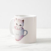 Mug Cute Kitten avec Coeur de Balloon (Devant gauche)