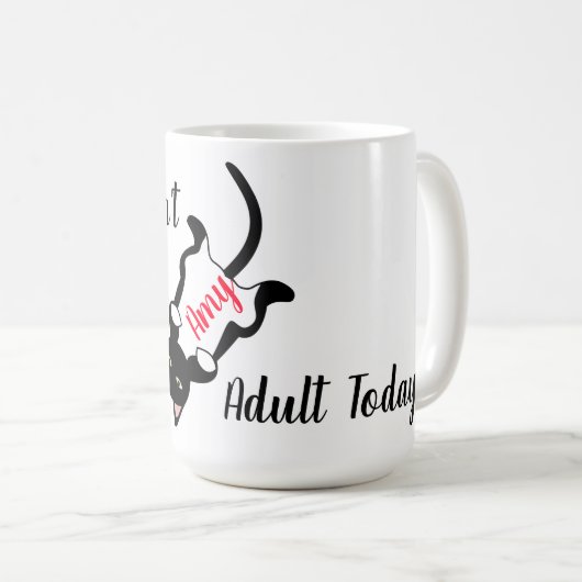 Mug Cute Kitten avec devis (Devant droit)