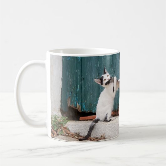Mug Cute Kitten Chasing Tail de maman's Tail Funny Cha (Gauche)