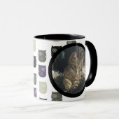 Mug Cute Kitten Chat Face À L'Animal Photo Nom (Devant droit)