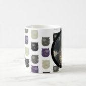 Mug Cute Kitten Chat Visages Animaux de compagnie Nom (Centre)