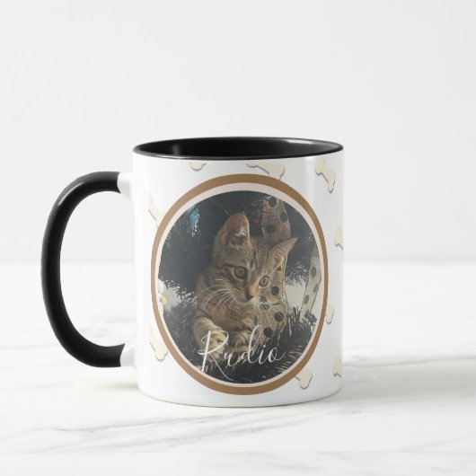 Mug Cute Kitten Chien Animal de compagnie Photo Bone N (Gauche)