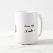 Mug Cute Kitten en panier de fleurs (Devant droit)
