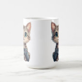 Mug Cute Kitten Holding Game Controller Gamer Cat (Centre)
