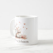 Mug Cute Kitten personnalisé avec les coeurs (Devant gauche)