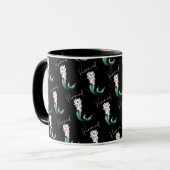 Mug Cute Kitten Purrmaid - Fun Mermaid Design de chat (Devant gauche)