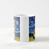 Mug Cute Kitten Starry Night Van Gogh (Centre)