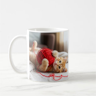 Mug Cute Kitten Yarn