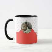 Mug Cute Kittens and Red Hearts Pattern Personalized  (Gauche)