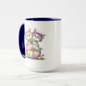 Mug Cute Kittens Holding Pastel Heart Gift Art (Devant gauche)