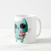 Mug Cute Kitty Chat avec Kawaii Cupcake (Devant droit)