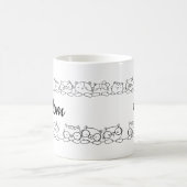 Mug Cute Kitty Chats Chat Maman Monogramme (Centre)