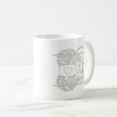 Mug Cute Knit Pearl Répéter (Devant droit)