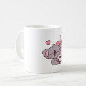 Mug Cute Koala aime Thé à bulle fraise (Devant gauche)